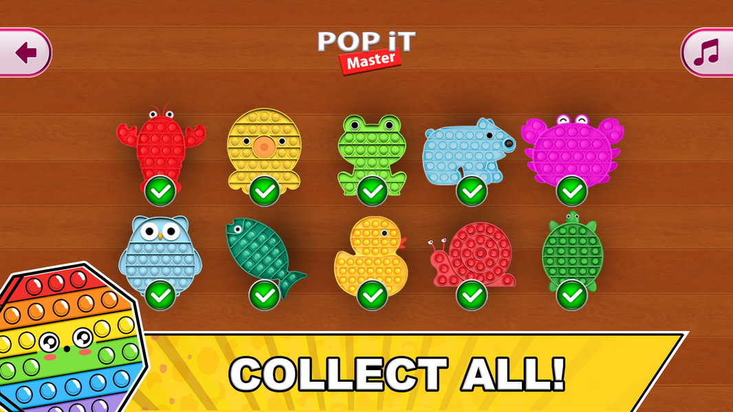 Pop it Antistress Fidget Games - Gameplay image of android game