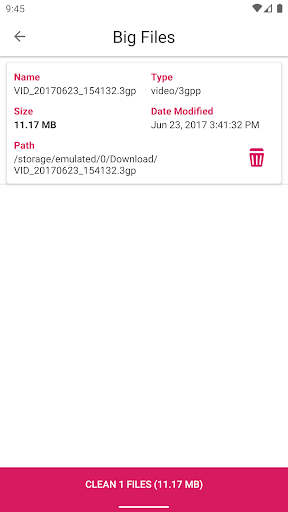 Big File Cleaner - Image screenshot of android app