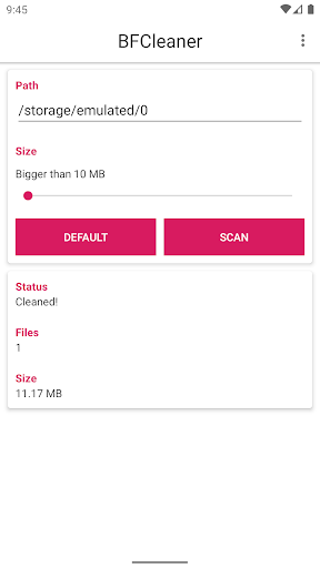 Big File Cleaner - عکس برنامه موبایلی اندروید