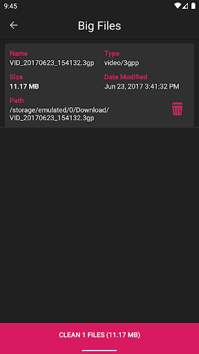 Big File Cleaner - عکس برنامه موبایلی اندروید