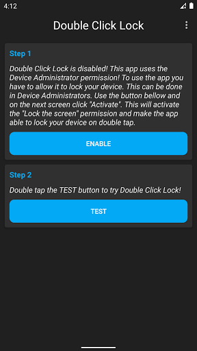 Double Click Lock - Double Tap - عکس برنامه موبایلی اندروید
