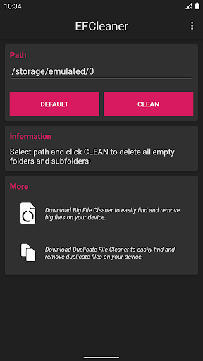 Empty Folder Cleaner - عکس برنامه موبایلی اندروید