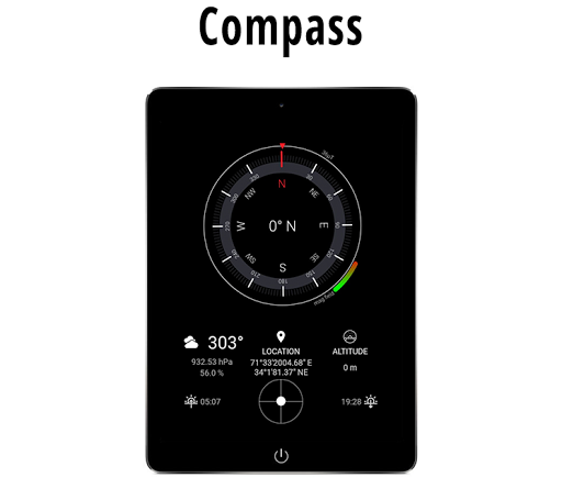 Digital Compass ۲۰۲۰ - عکس برنامه موبایلی اندروید
