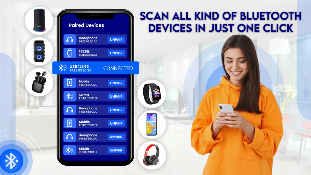 Bluetooth Pair Auto Connect - عکس برنامه موبایلی اندروید