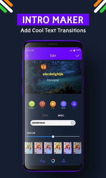 Intro Maker Logo And Text - Image screenshot of android app