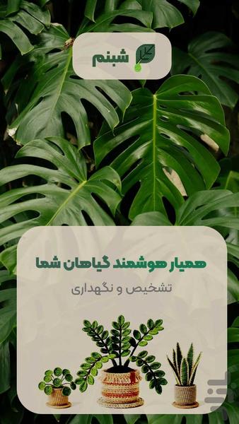 شبنم: همیار هوش‌مصنوعی گیاهان شما - عکس برنامه موبایلی اندروید