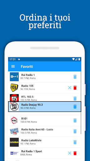 Radio Italia FM - Online Radio - عکس برنامه موبایلی اندروید