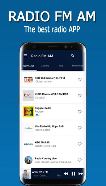 Radio AM y FM - عکس برنامه موبایلی اندروید