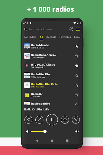 Radio Italy FM Online - عکس برنامه موبایلی اندروید