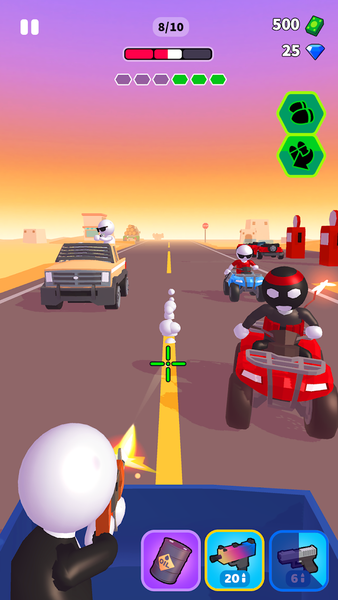 Rage Road - Car Shooting Game - عکس بازی موبایلی اندروید