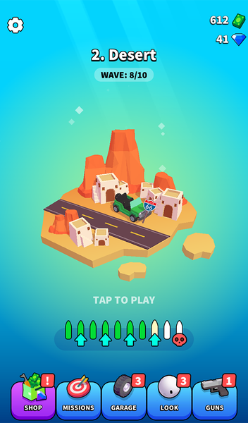 Rage Road - Car Shooting Game - Gameplay image of android game
