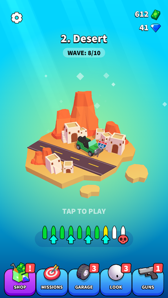 Rage Road - Car Shooting Game - Gameplay image of android game