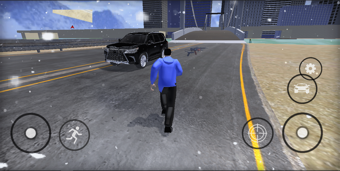 Toyota LX Car Driver Game - Gameplay image of android game