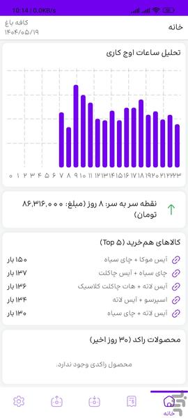 میک کافه - حسابداری کافی‌شاپ‌ - عکس برنامه موبایلی اندروید