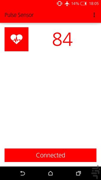 پالس سنسور - Image screenshot of android app