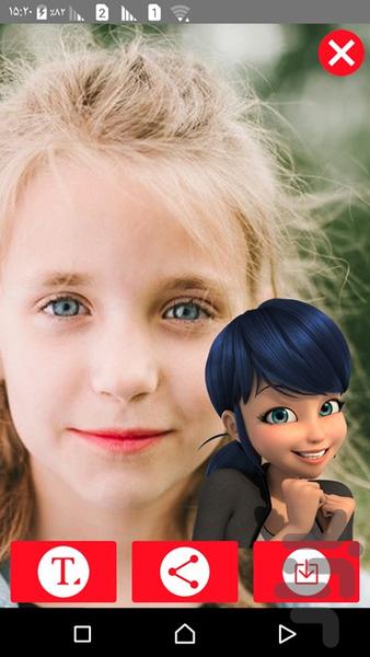 دوربین دختر کفشدوزکی - Image screenshot of android app