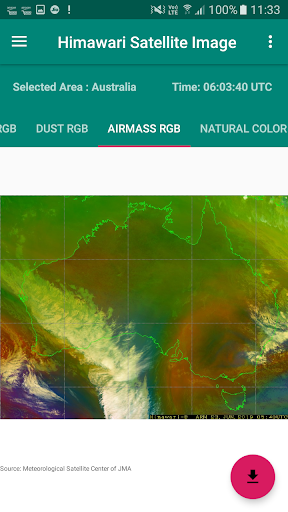 Live Himawari Satellite Image - Image screenshot of android app