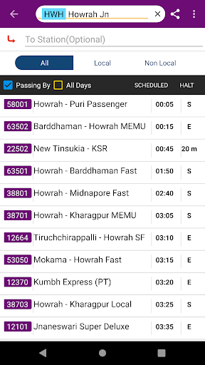 Kolkata Suburban Trains - عکس برنامه موبایلی اندروید