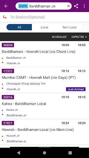 Kolkata Suburban Trains - عکس برنامه موبایلی اندروید