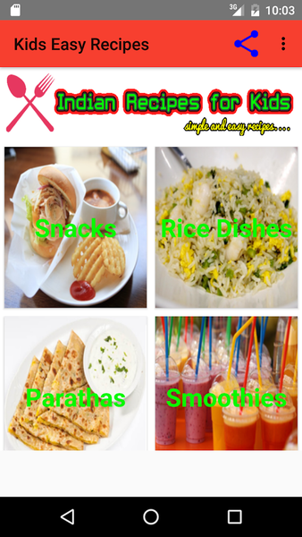 Kids Easy Recipes - عکس برنامه موبایلی اندروید