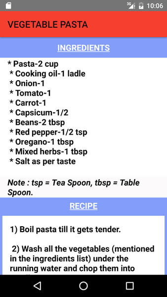 Kids Easy Recipes - عکس برنامه موبایلی اندروید