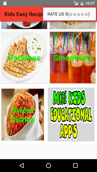 Kids Easy Recipes - عکس برنامه موبایلی اندروید