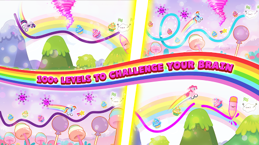 Pony Rescue : Drawing Game - Gameplay image of android game