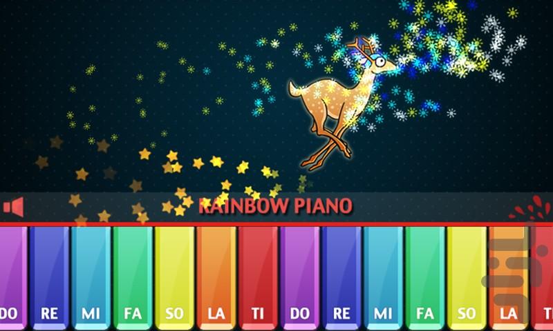 Rainbow Piano - Gameplay image of android game