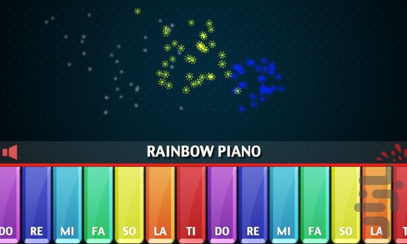 Rainbow Piano - Gameplay image of android game