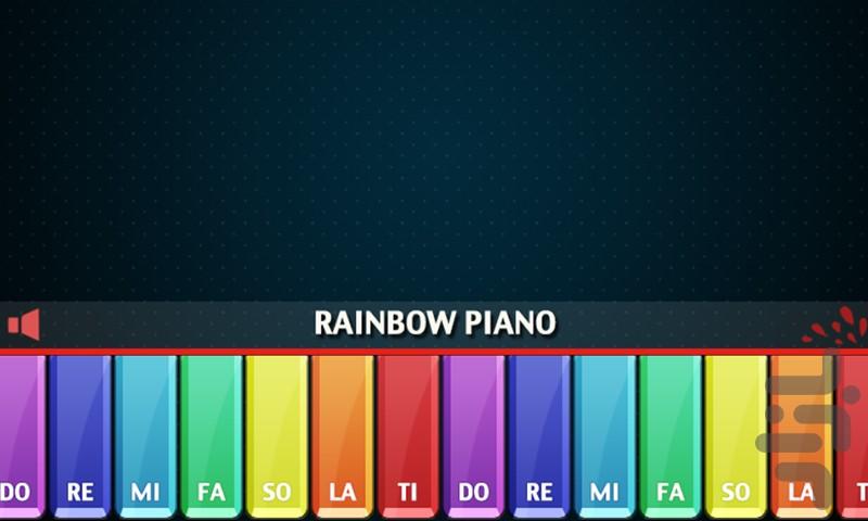 Rainbow Piano - Gameplay image of android game