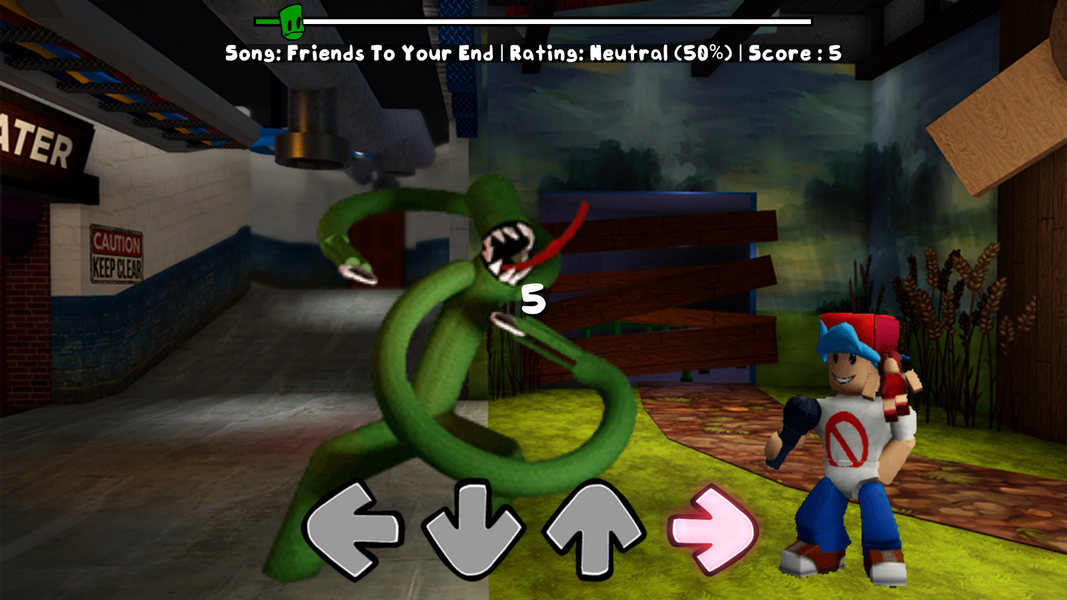 Green Rainbow Friends FNF Mod - عکس بازی موبایلی اندروید