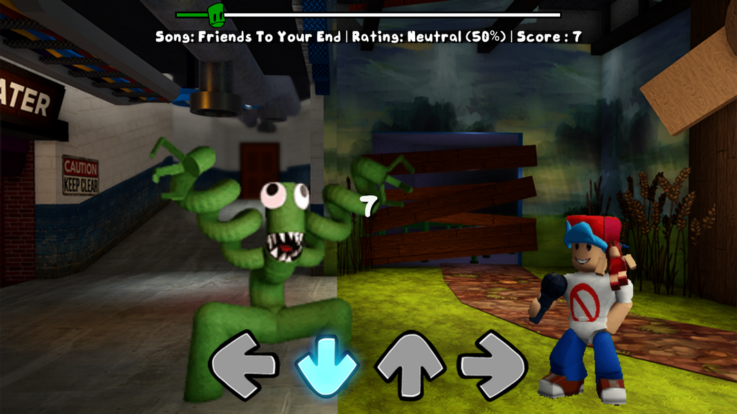 Green Rainbow Friends FNF Mod - عکس بازی موبایلی اندروید