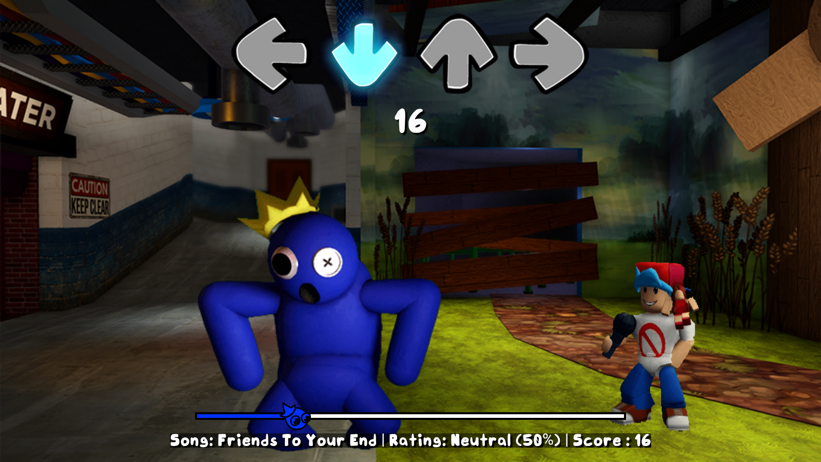 BLUE FROM ROBLOX RAINBOW FRIENDS CHAPTER 2 ODD WORLD, 3D FA