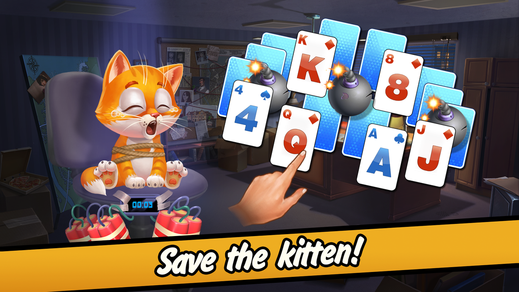 Solitaire Crime Stories - Gameplay image of android game