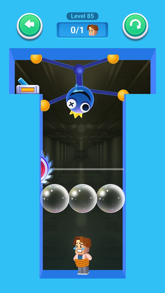 Rainbow Stretch - Blue Monster - Gameplay image of android game