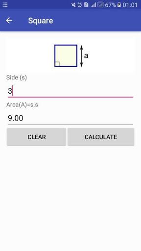 Area Calculator surface area f - Image screenshot of android app