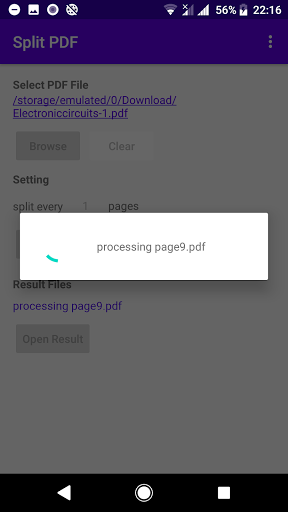 Split PDF Pages - عکس برنامه موبایلی اندروید