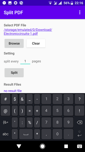 Split PDF Pages - عکس برنامه موبایلی اندروید
