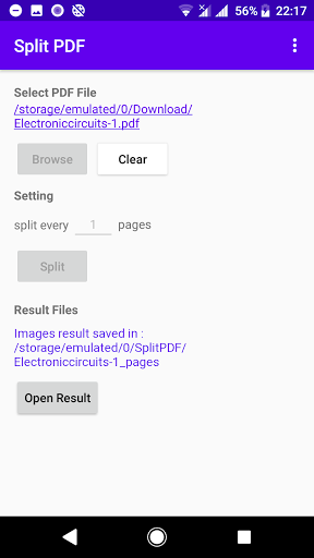Split PDF Pages - عکس برنامه موبایلی اندروید