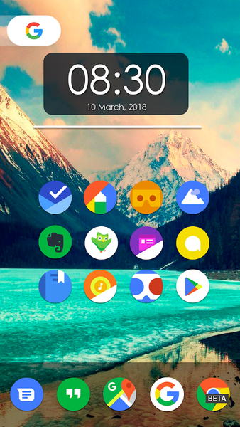 Pie 9 - Icon Pack - عکس برنامه موبایلی اندروید