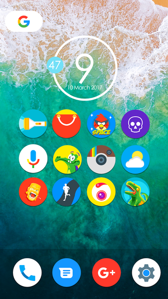 Pixel Nougat - Icon Pack - عکس برنامه موبایلی اندروید