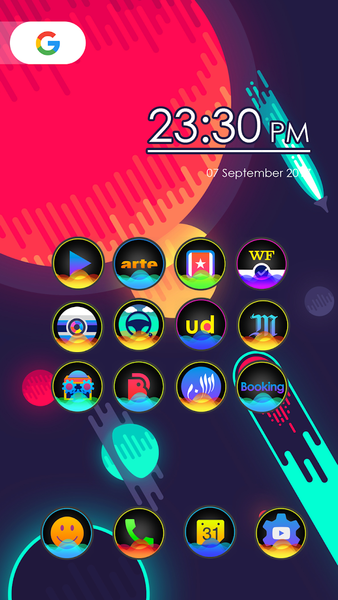 Sonar - Icon Pack - عکس برنامه موبایلی اندروید