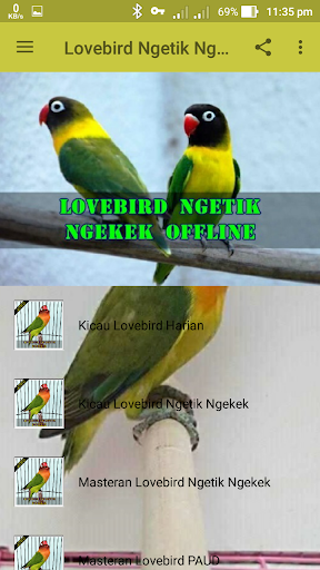 Lovebird Ngetik Ngekek Offline - عکس برنامه موبایلی اندروید