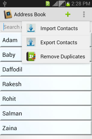 Address Book - Image screenshot of android app