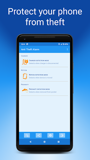 Anti-theft alarm - Image screenshot of android app