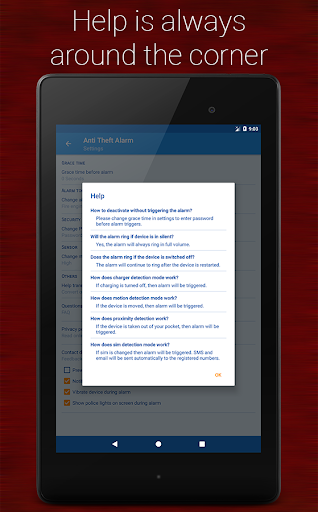 Anti-theft alarm - Image screenshot of android app