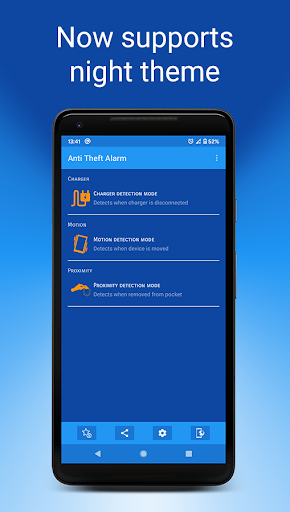 Anti-theft alarm - Image screenshot of android app