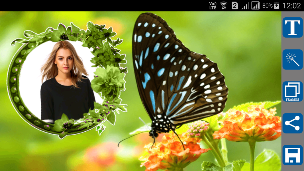 Butterfly Photo Frames - Image screenshot of android app