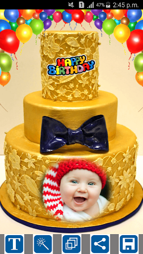 Happy Birthday Cake Frames - عکس برنامه موبایلی اندروید