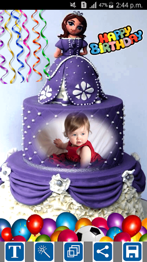 Happy Birthday Cake Frames - عکس برنامه موبایلی اندروید